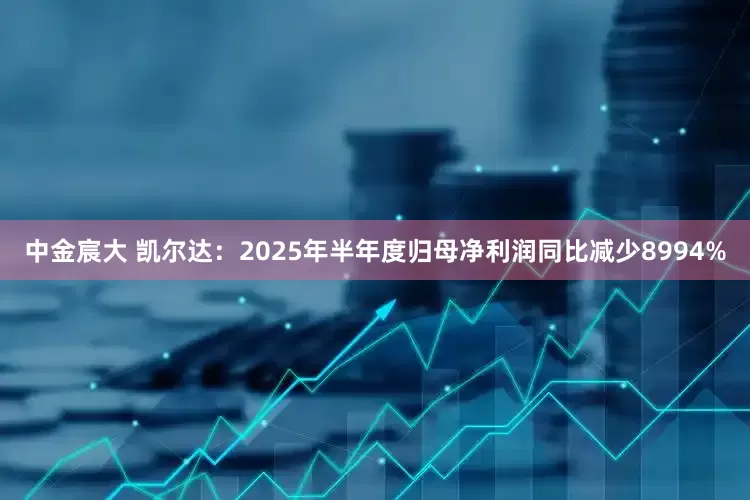 中金宸大 凯尔达：2025年半年度归母净利润同比减少8994%
